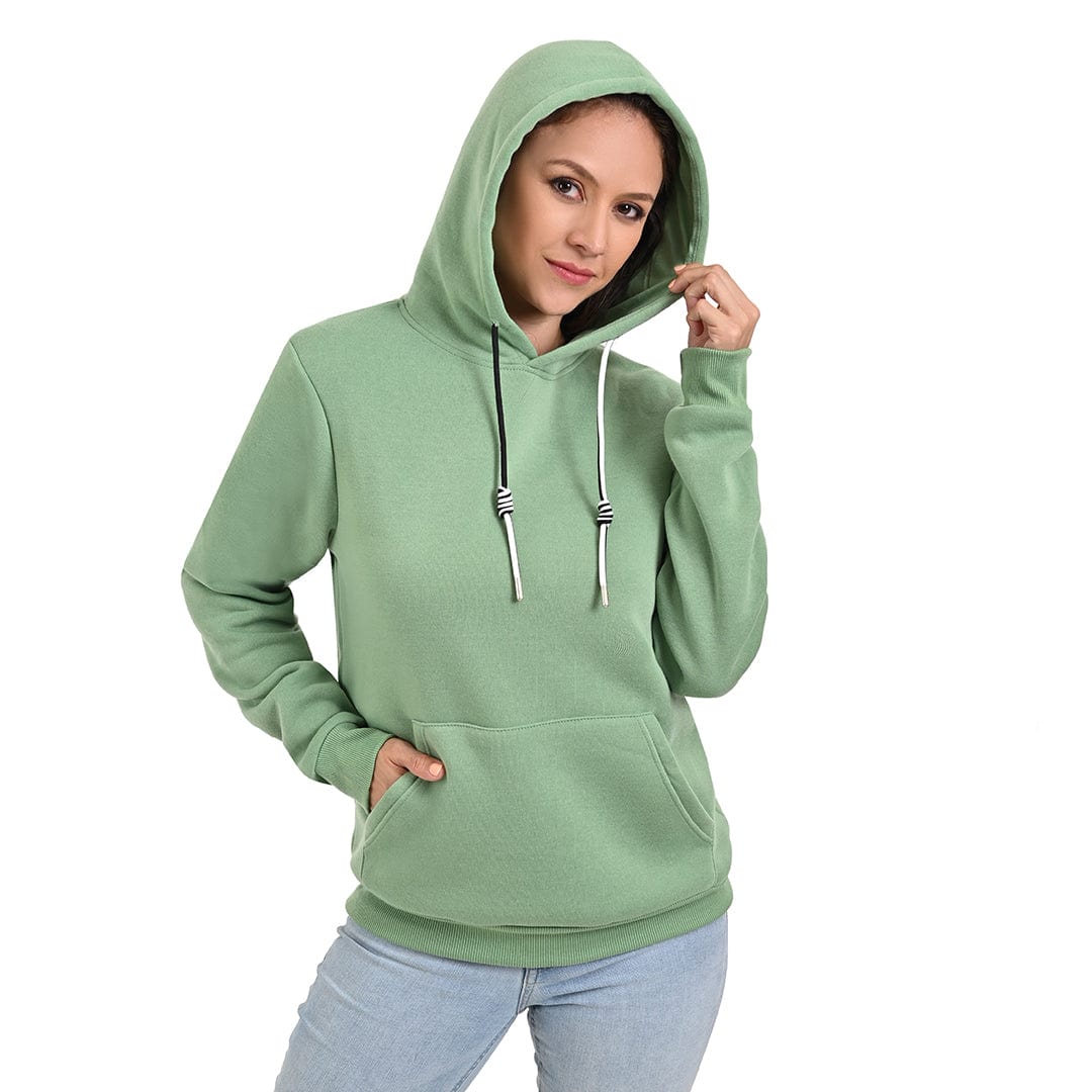 Sudadera Hoodie UNISEX color verde claro CHAPCHAP